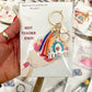 Teacher Appreciation Set – Rainbow Keyring, Card & Pencil Case - Cottonknotsxx