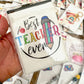 Teacher Appreciation Set – Rainbow Keyring, Card & Pencil Case - Cottonknotsxx