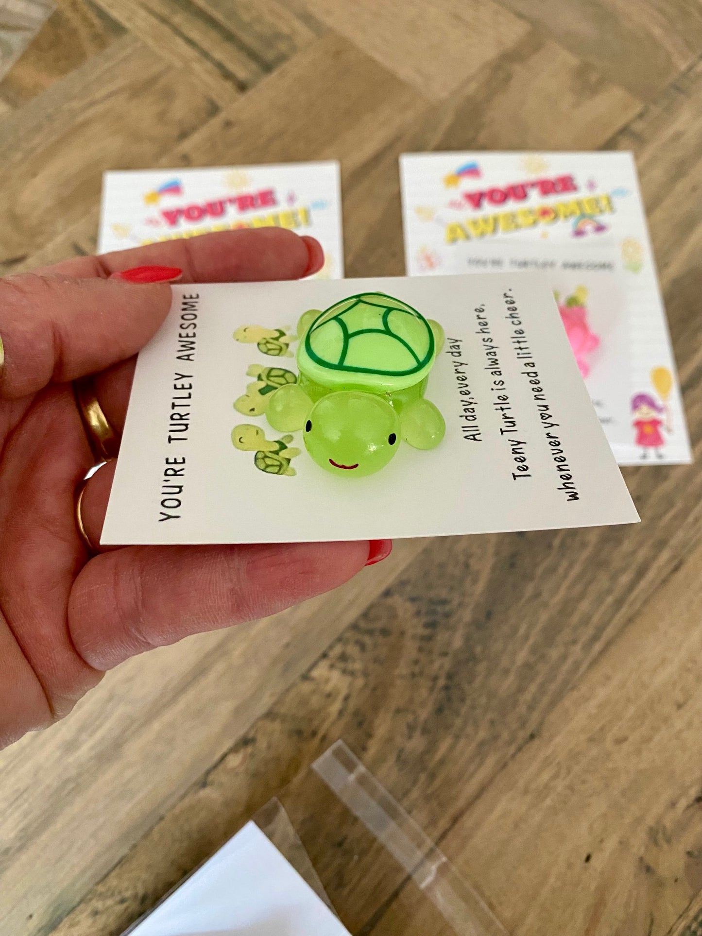 Teeny Turtle Cheer Squad – You’re Awesome Gift Set - Cottonknotsxx