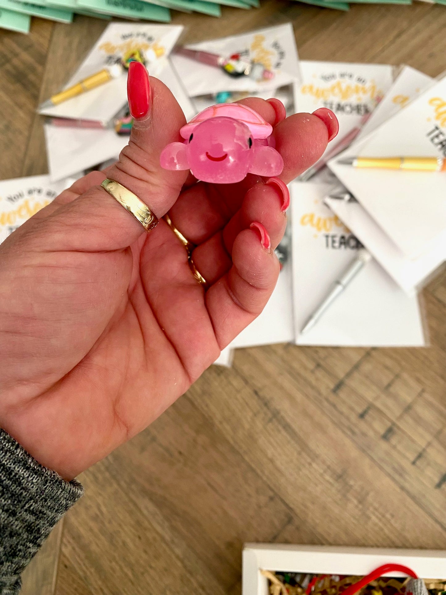 Teeny Turtle Cheer Squad – You’re Awesome Gift Set - Cottonknotsxx
