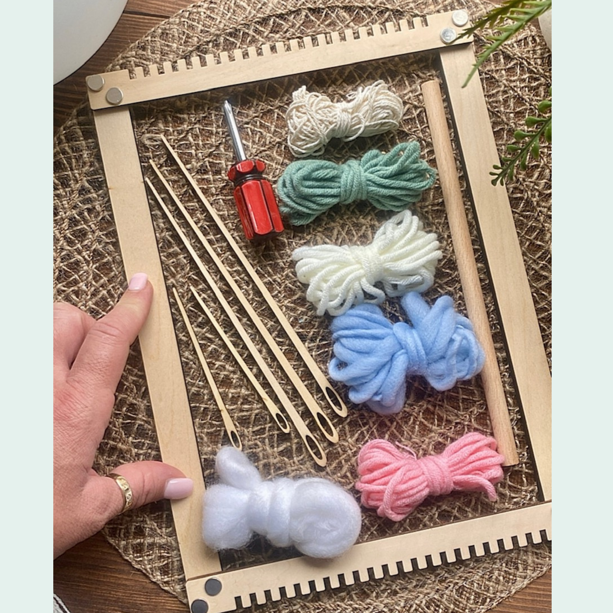 Small Weaving Loom Kit | 30cm Yarn & Tools Included | Melbourne ...