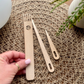 Wooden Weaving Tool Set | Set of 3 | comb needle tapestry weaving tools - Cottonknotsxx