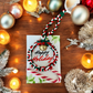 Wreath the Season – Handmade Ornament, Card & Candy Cane Set - Cottonknotsxx