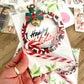 Wreath the Season – Handmade Ornament, Card & Candy Cane Set - Cottonknotsxx