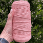 4MM 1ply Macrame String | FLESH PINK | 100% Recycled Cotton | 100m - Cottonknotsxx