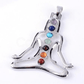 Chakra yoga Keyring // 8.5cm - Cottonknotsxx