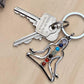 Chakra yoga Keyring // 8.5cm - Cottonknotsxx