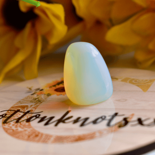 Opalite Tumbled Stones // Pack of 5 Stones - Cottonknotsxx